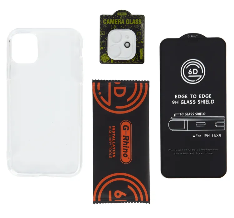На фото изображено Комплект G-Rhino 3 в 1 для iPhone 14