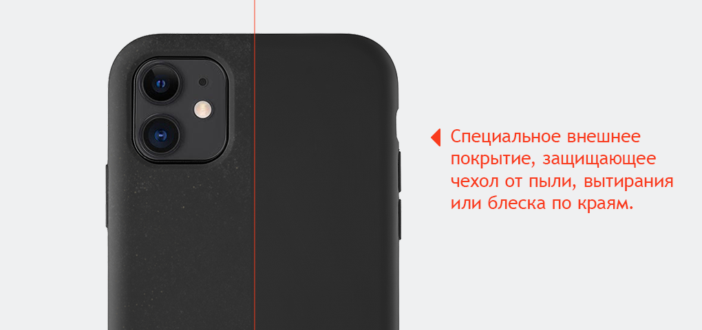 На фото изображено Чехол uBear Touch Case для iPhone 11, чёрный
