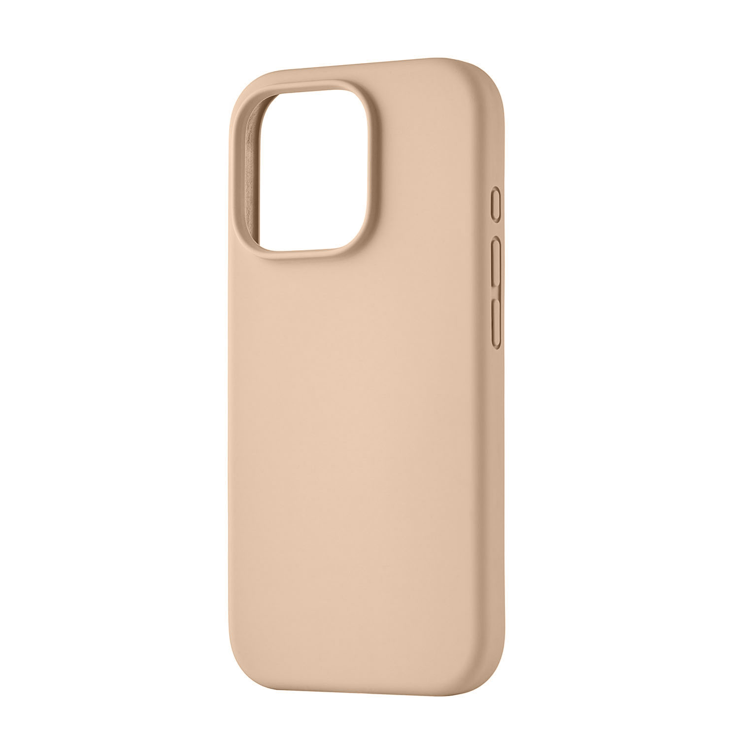 На фото изображено Чехол защитный uBear Touch Mag Case для iPhone 16 Pro, латте