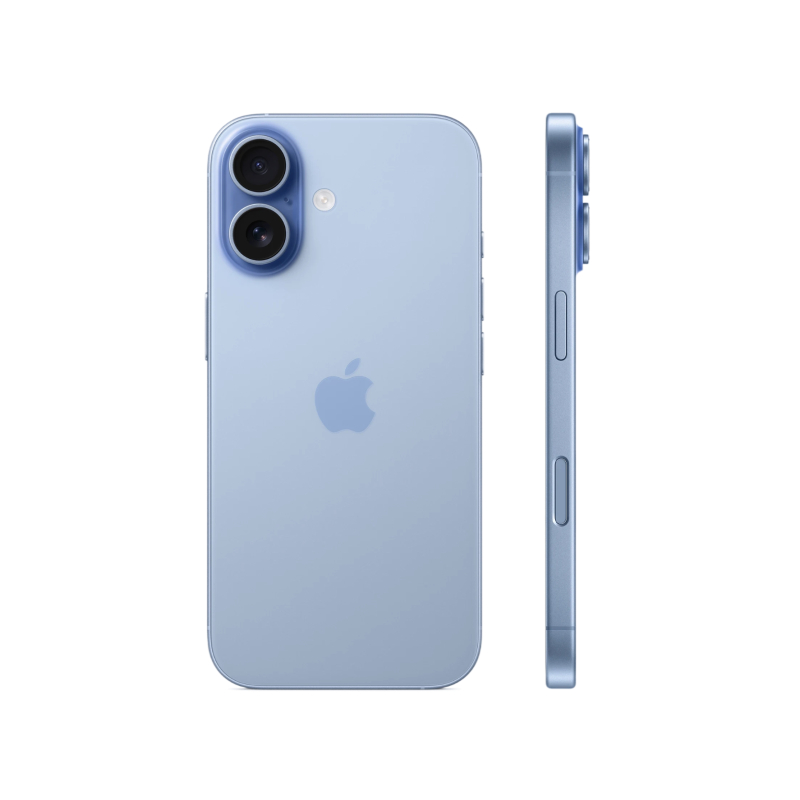 На фото изображено Apple iPhone 17 SIM+eSIM, 512 ГБ, Туманно-голубой