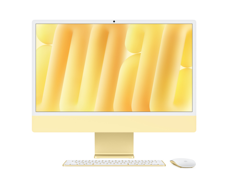 Фото Apple iMac 24" Retina 4,5K, M4 8C / 8C, 16 ГБ, 256 ГБ, Жёлтый На фото изображено Apple iMac 24" Retina 4,5K, M4 8C / 8C, 16 ГБ, 256 ГБ, Жёлтый