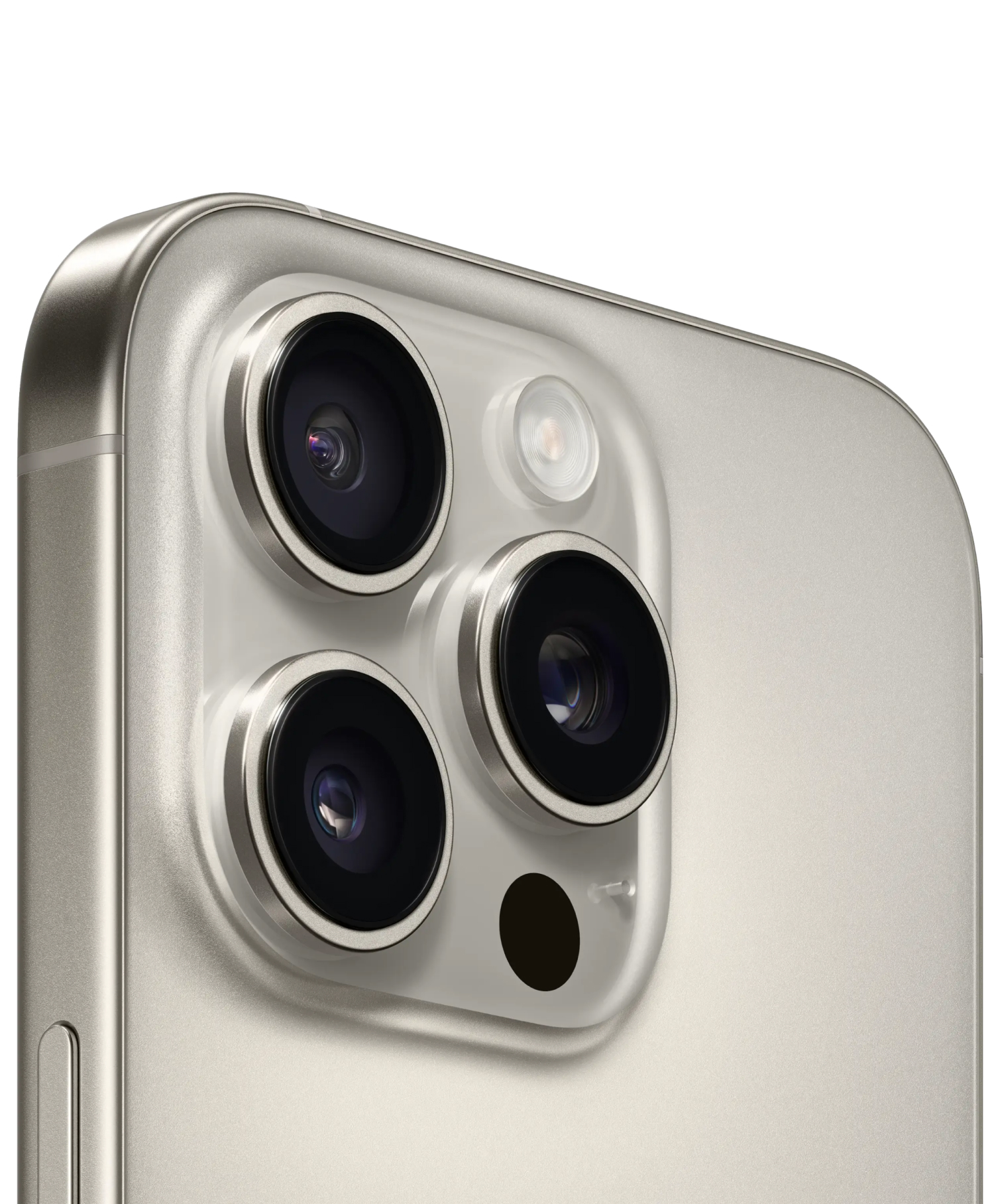 На фото изображено Apple iPhone 16 Pro, 128 ГБ, Титановый бежевый