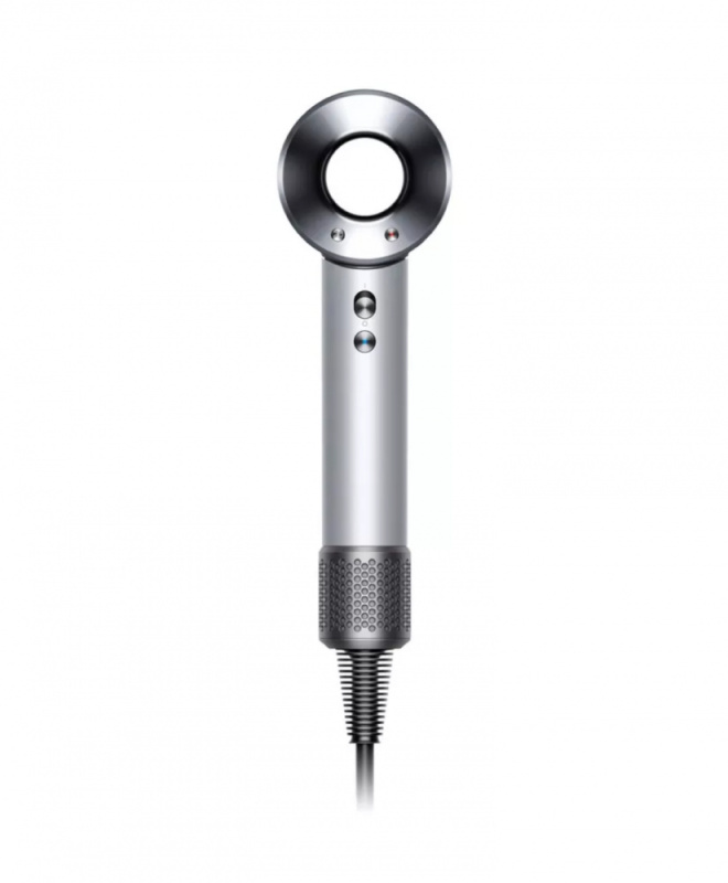 На фото изображено Фен Dyson Supersonic HD12, Nickel/Silver