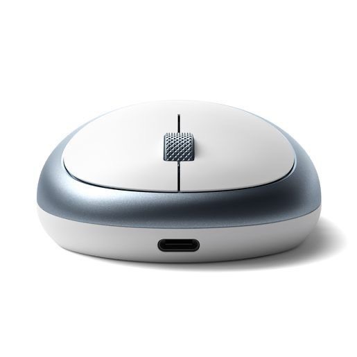 На фото изображено Беспроводная компьютерная мышь Satechi M1 Bluetooth Wireless Mouse, синий