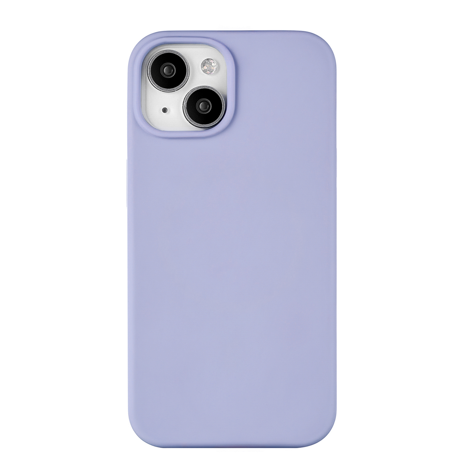 На фото изображено Чехол защитный uBear Touch Mag Case для iPhone 15, лавандовый