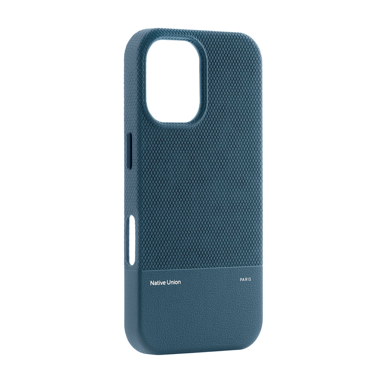 На фото изображено Чехол Native Union (RE)Classic Case MagSafe для iPhone 16, синий