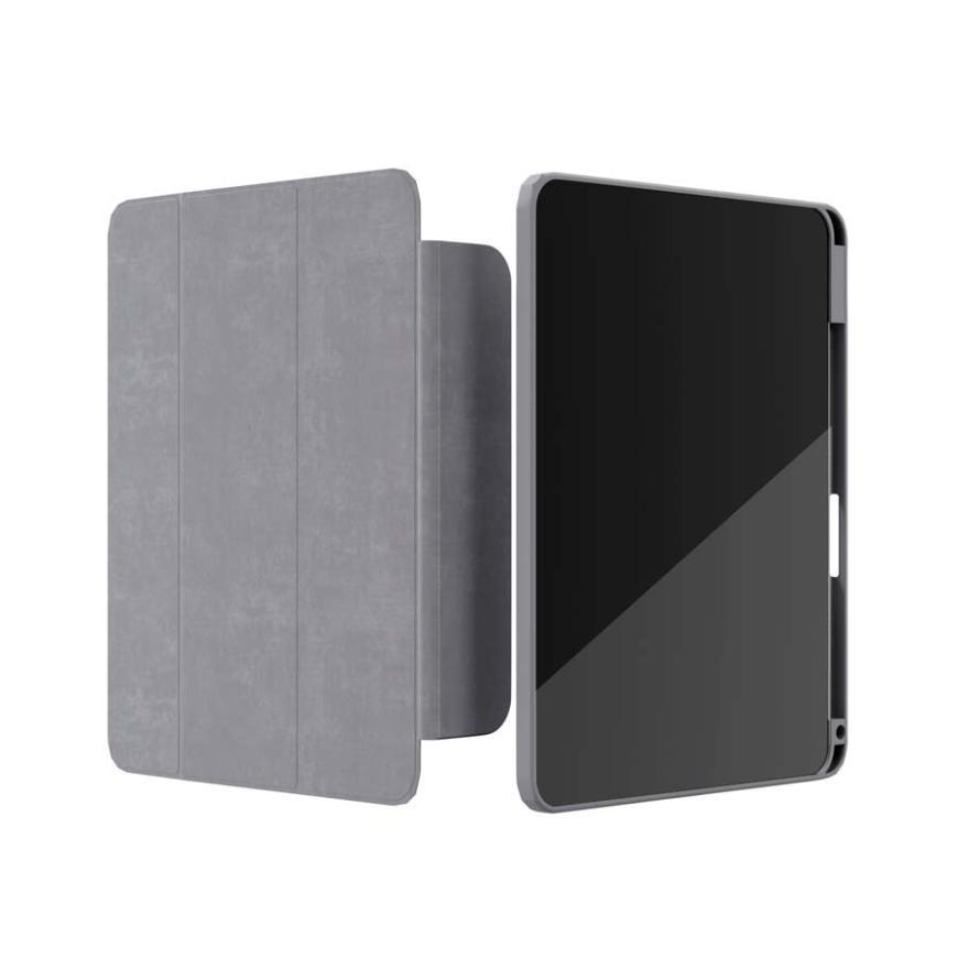На фото изображено Защитный чехол VLP Split Folio для Apple iPad Air 11 (M2), серый