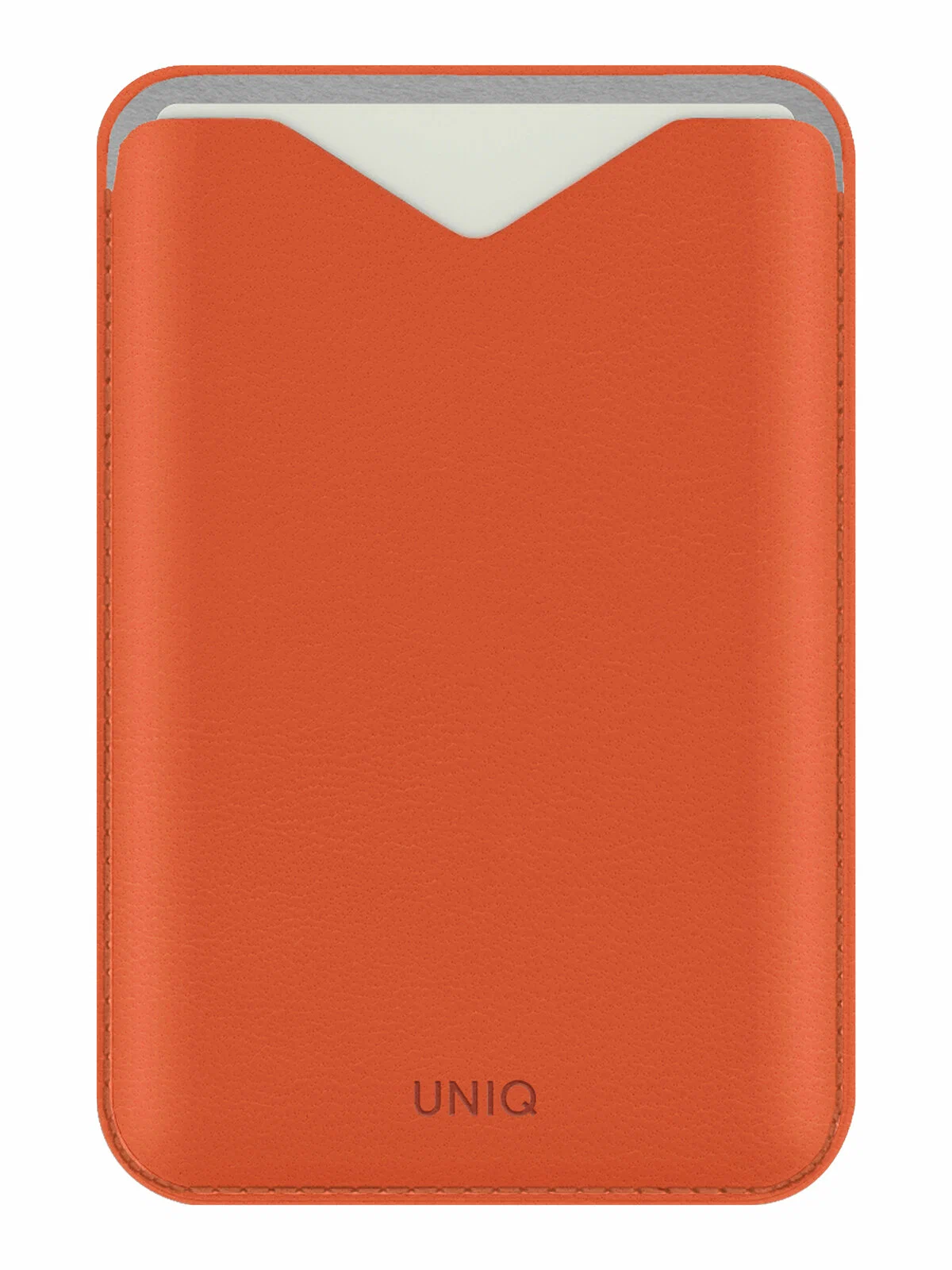 На фото изображено Картхолдер Uniq Lyden EVO, Flame Orange