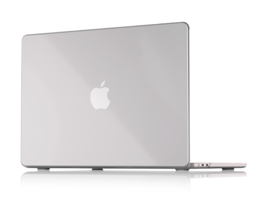На фото изображено Чехол защитный VLP Plastic Case для MacBook Air 13" 2022, прозрачный