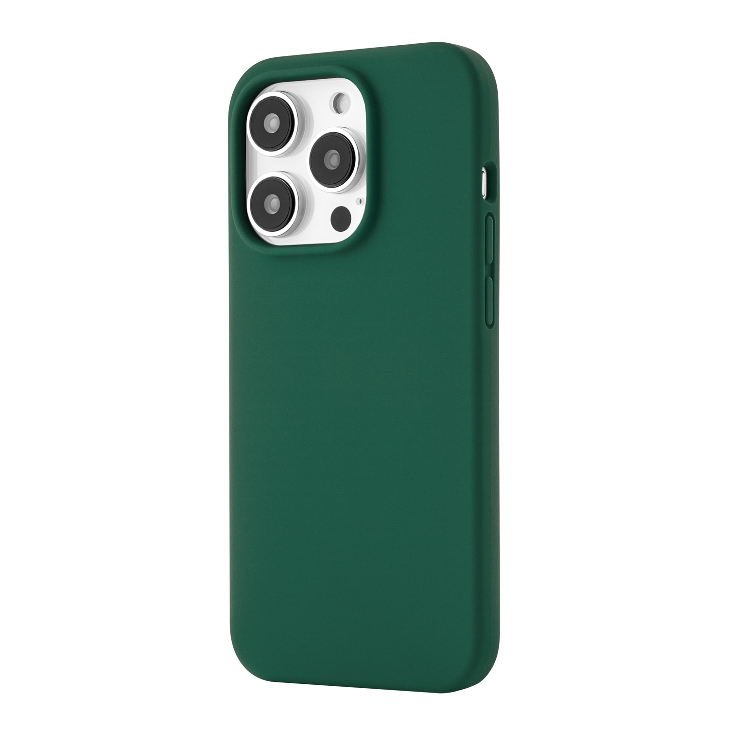 На фото изображено Чехол защитный uBear Touch Mag Case для iPhone 14 Pro, зелёный
