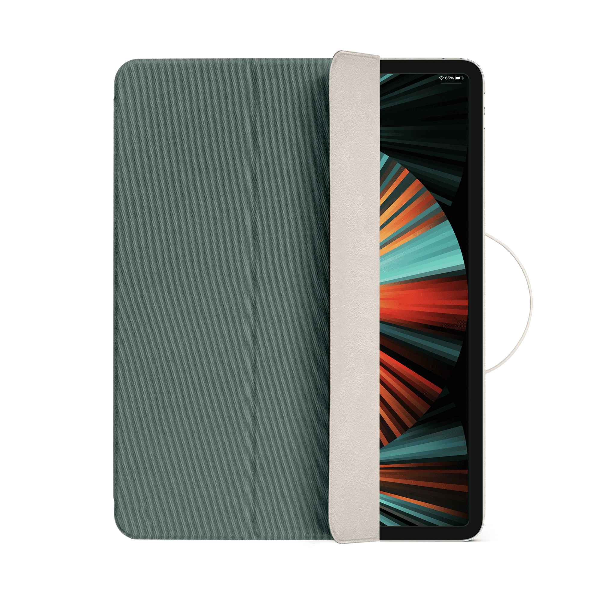 На фото изображено Чехол Native Union Folio для iPad Pro 12,9", зеленый