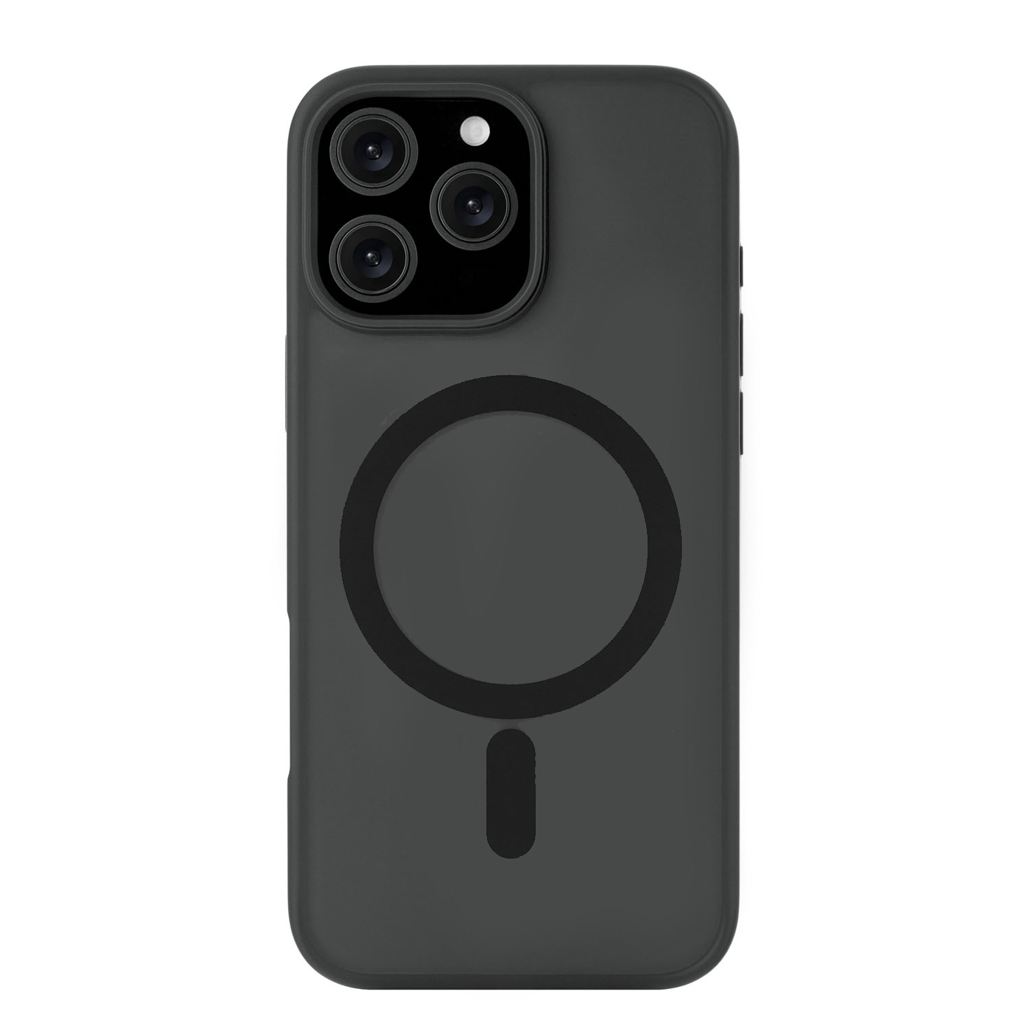 На фото изображено Чехол защитный uBear Cloud Mag Case для iPhone 16 Pro Max, черный