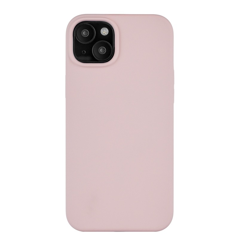 На фото изображено Чехол защитный uBear Touch Mag Case для iPhone 15 Plus, розовый