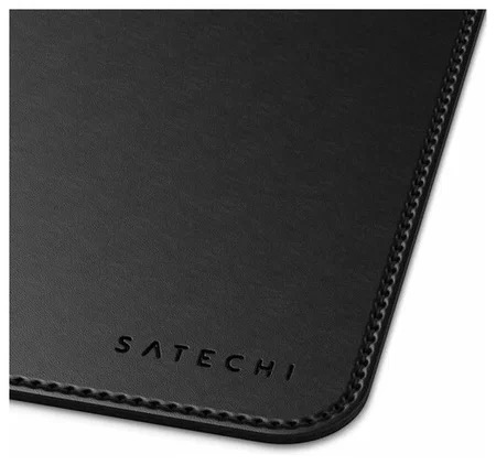 На фото изображено Коврик Satechi Eco Leather Mouse Pad для компьютерной мыши, черный