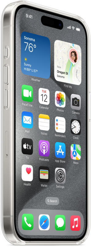 На фото изображено Чехол Apple Clear Case MagSafe для iPhone 15 Pro, прозрачный