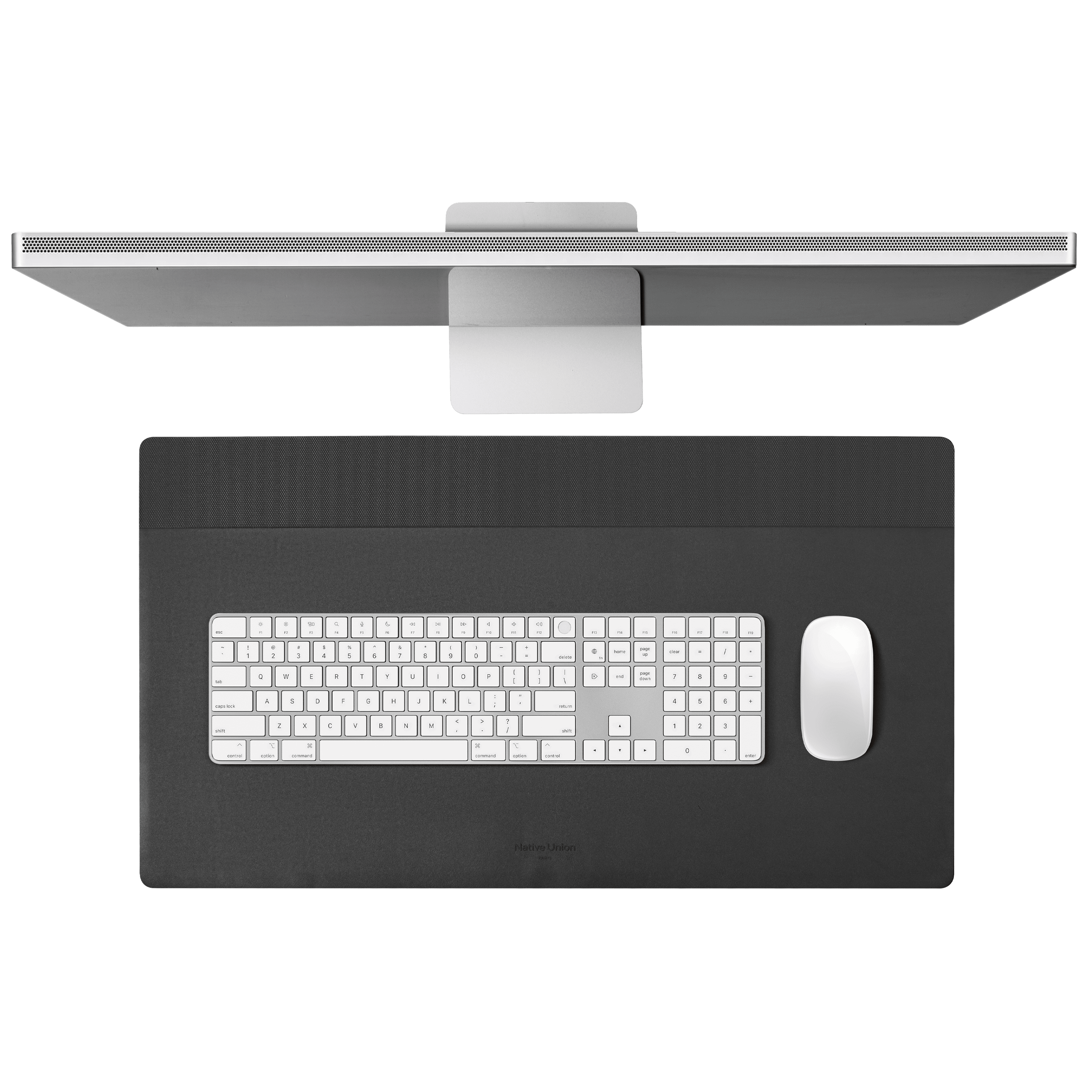 На фото изображено Настольный коврик Native Unon Desk Mat, черный/крафт