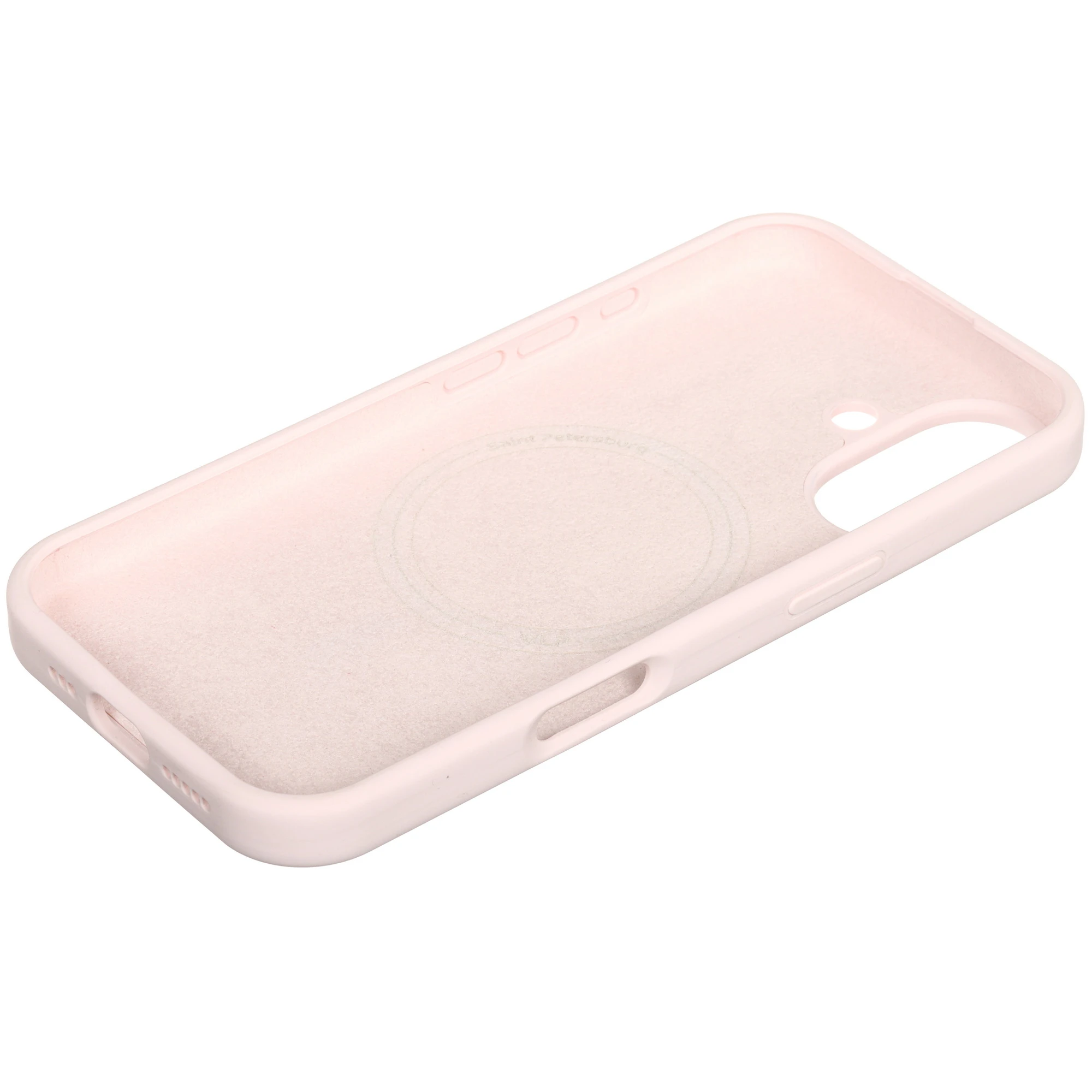 На фото изображено Чехол защитный VLP LITE Mist Case с MagSafe для iPhone 17, розовый