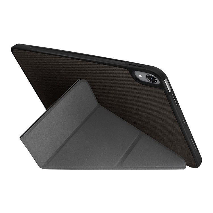 На фото изображено Чехол Uniq Transforma для iPad Air 10.9, черный