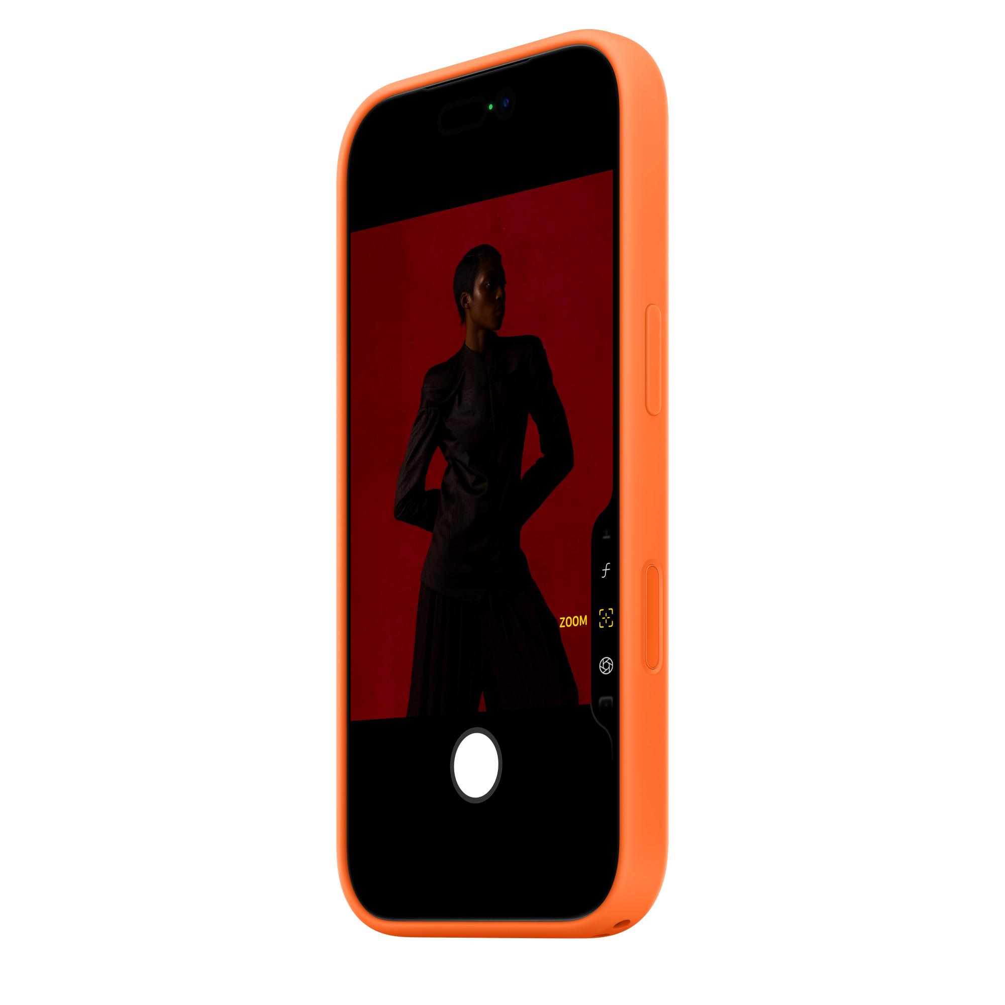 Фото Чехол защитный Apple Silicone Case with MagSafe для iPhone 17 Pro, оранжевый На фото изображено Чехол защитный Apple Silicone Case with MagSafe для iPhone 17 Pro, оранжевый