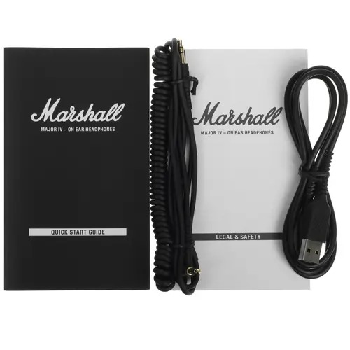 На фото изображено Беспроводные наушники Marshall Major IV, Чёрный