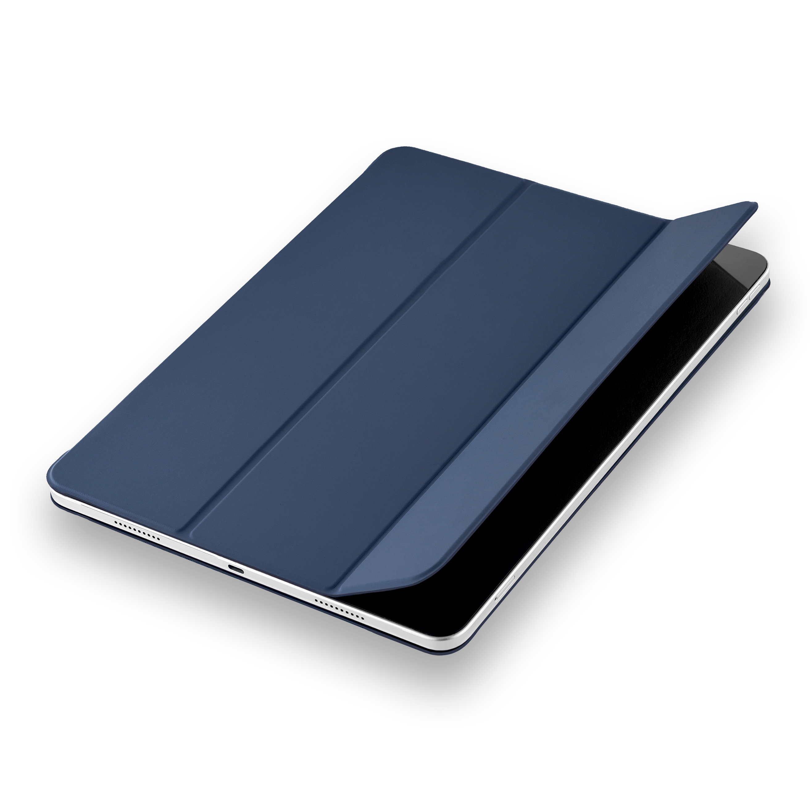 На фото изображено Чехол uBear Touch case для iPad Pro 12,9”, тёмно-синий