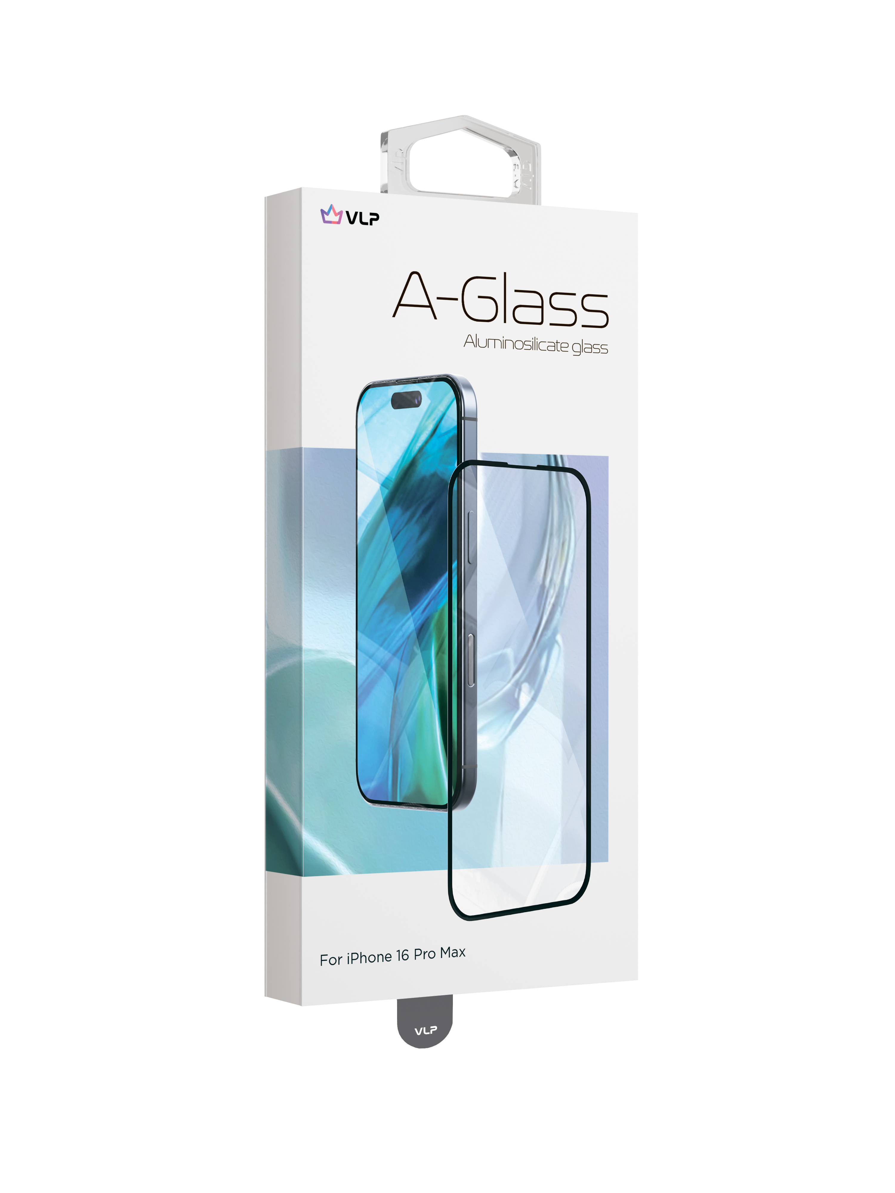 На фото изображено Стекло защитное VLP A-Glass для iPhone 16 Pro Max