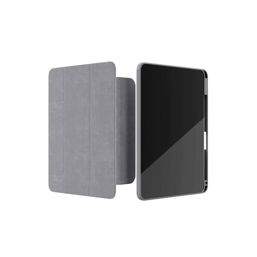 На фото изображено Защитный чехол VLP Split Folio для Apple iPad Air 13 (M2/M3), серый