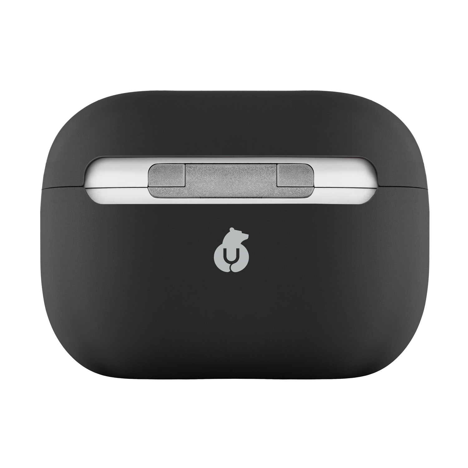На фото изображено Защитный чехол uBear AirPods Pro 2 Touch Pro Silicone Case, чёрный