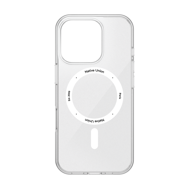 Фото Чехол Native Union (RE)Classic Case MagSafe для iPhone 16 Pro, прозрачный На фото изображено Чехол Native Union (RE)Classic Case MagSafe для iPhone 16 Pro, прозрачный