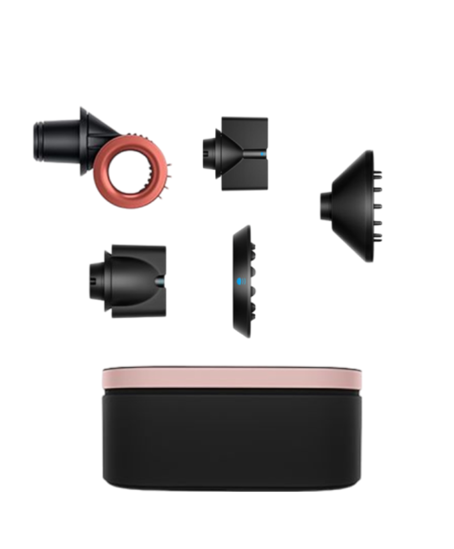 На фото изображено Фен для волос Dyson Supersonic Nural HD16, Strawberry Bronze/Blush Pink