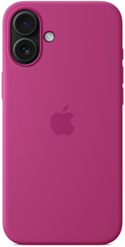 На фото изображено Чехол Apple для iPhone 16 Plus Silicone MagSafe, фуксия