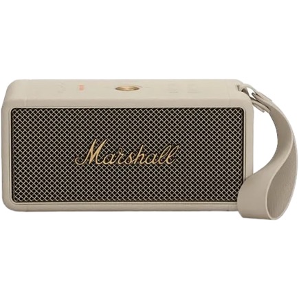 На фото изображено Портативная колонка Marshall Middleton, кремовый