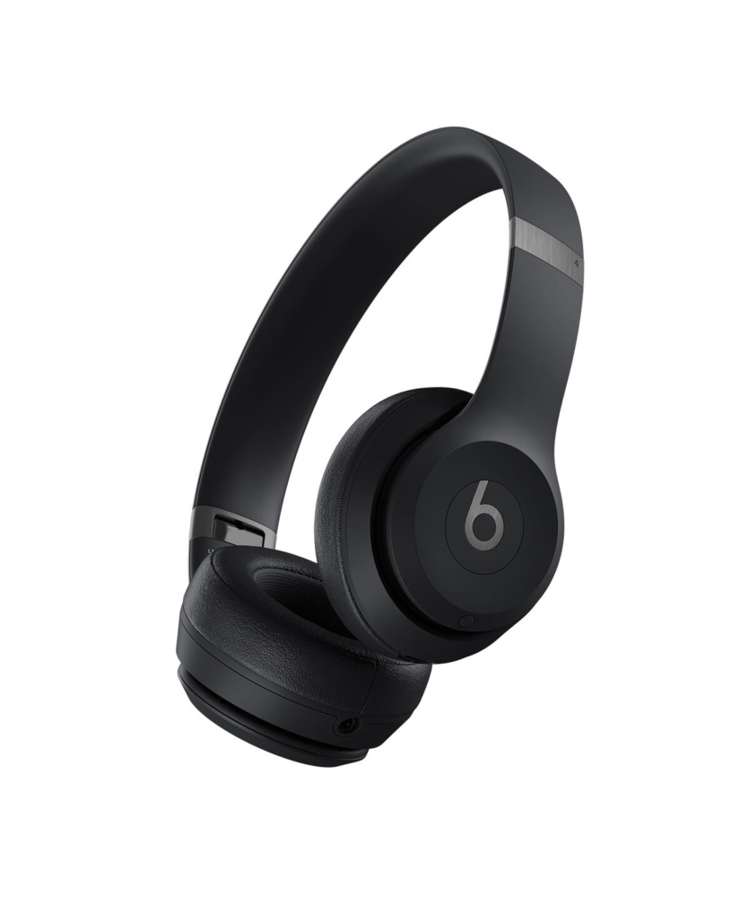 На фото изображено Беспроводные наушники Beats Solo 4, Матовый чёрный