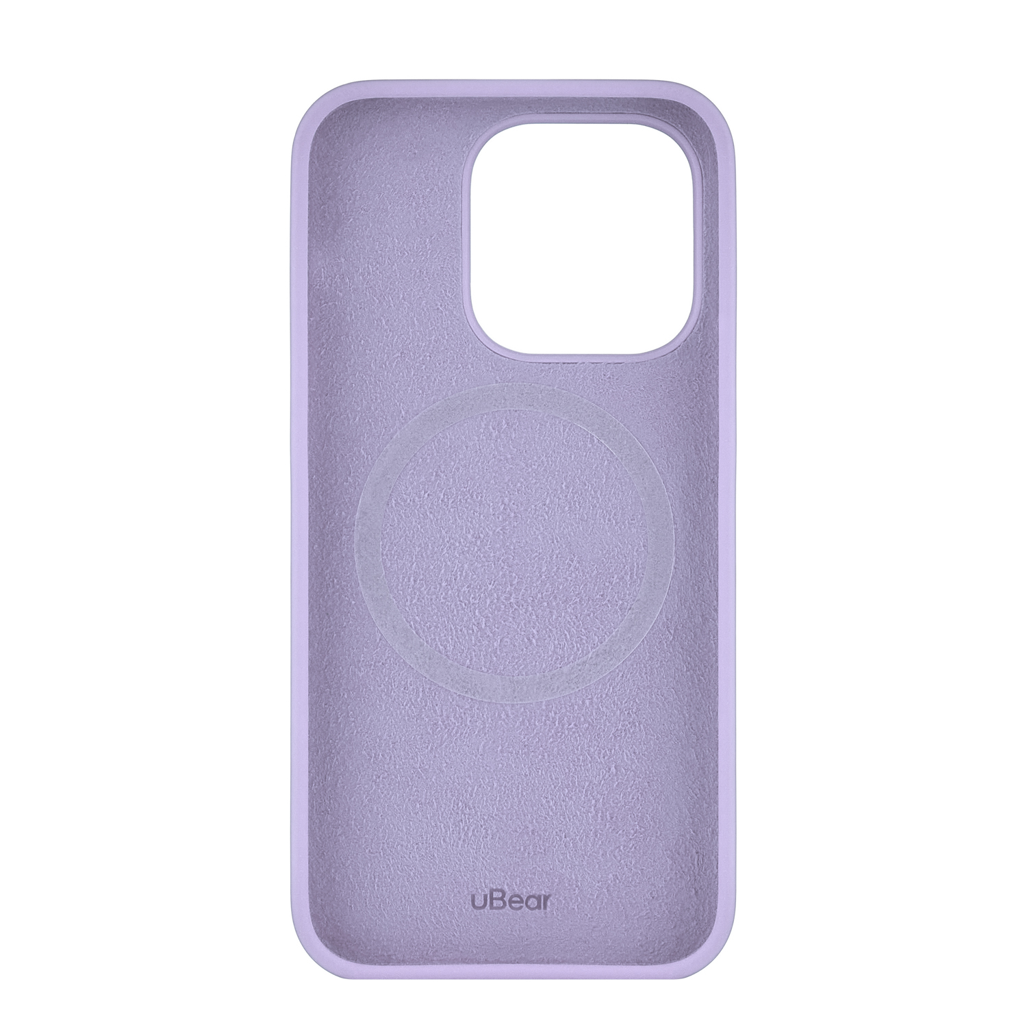 На фото изображено Чехол защитный uBear Touch Mag Case для iPhone 14 Pro, фиолетовый