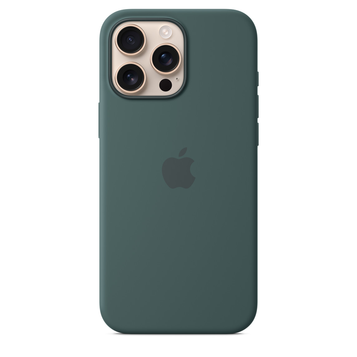 На фото изображено Чехол Apple для iPhone 16 Pro Max Silicone with MagSafe, зеленый