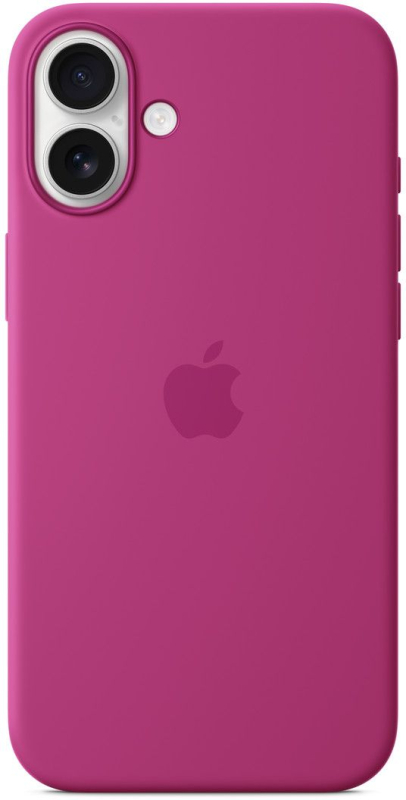 На фото изображено Чехол Apple для iPhone 16 Plus Silicone MagSafe, фуксия