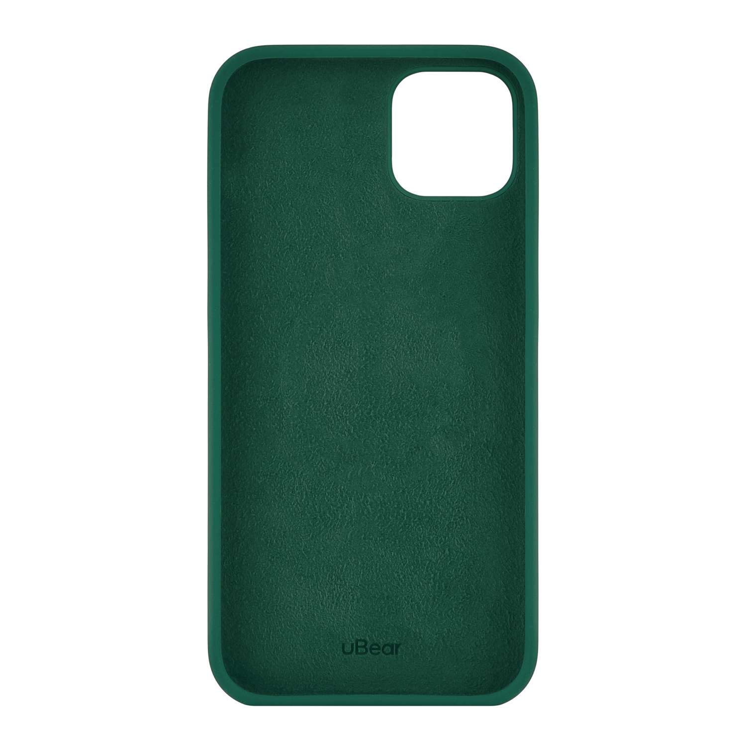 На фото изображено Чехол защитный uBear Touch Case для iPhone 14 Plus, силикон, софт-тач, зелёный