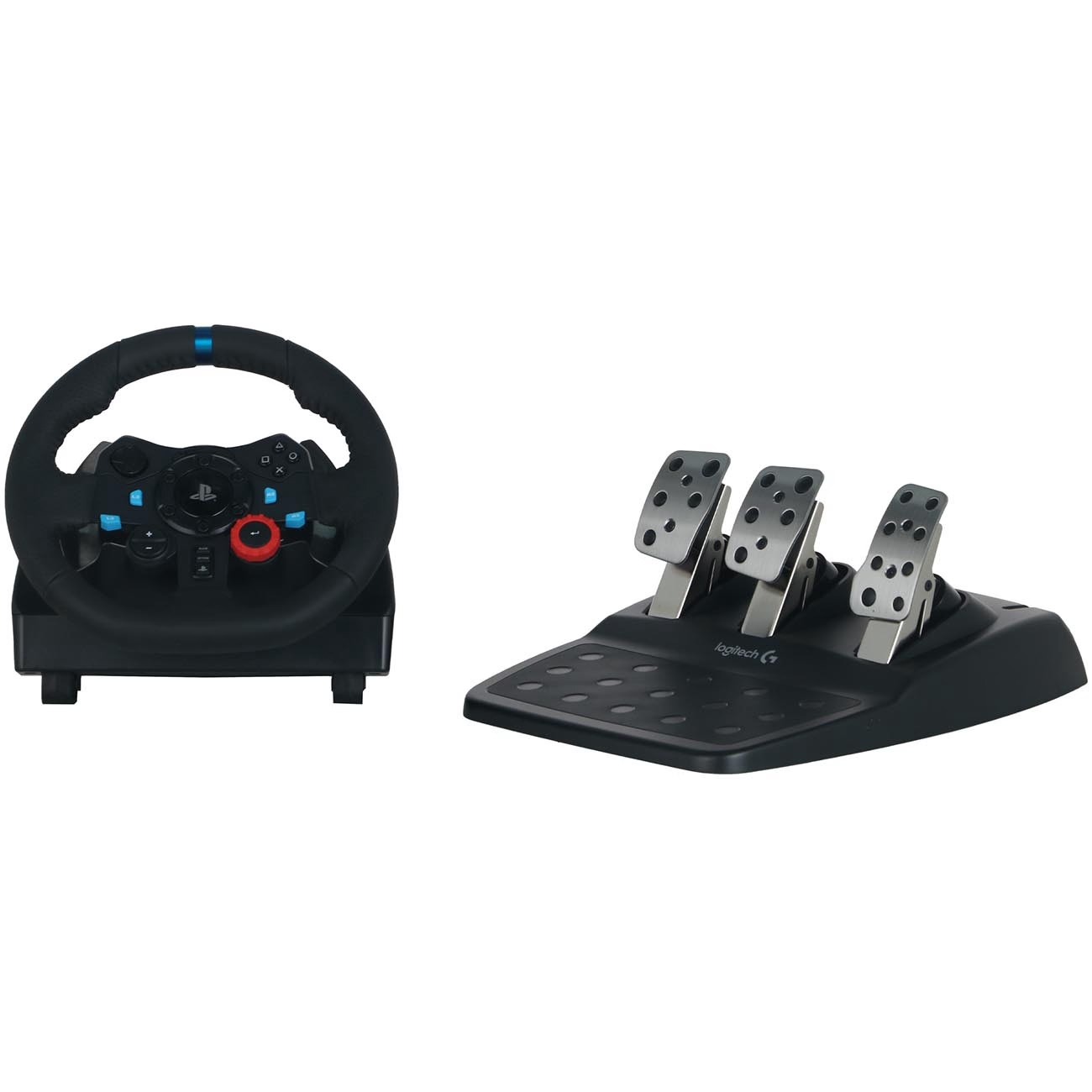 На фото изображено Руль Logitech G29, чёрный