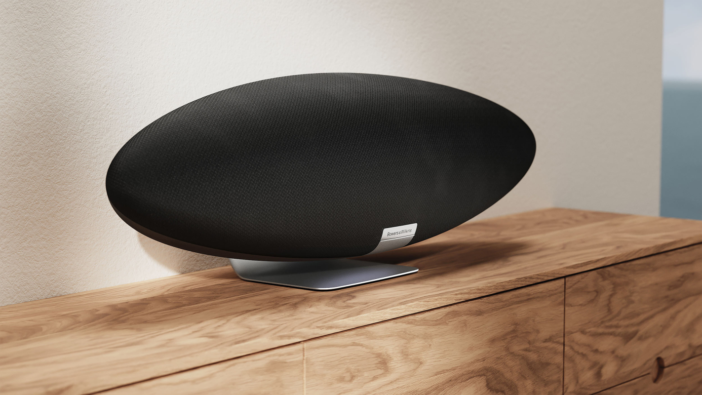 На фото изображено Акустическая система Bowers & Wilkins Zeppelin, чёрный