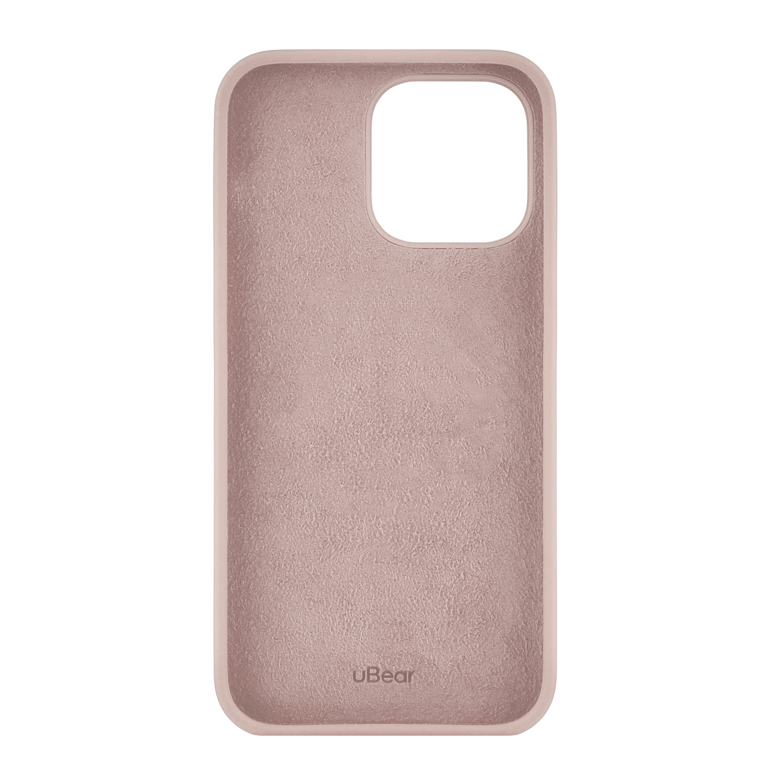 На фото изображено Чехол защитный uBear Touch Case для iPhone 14 Pro Max, розовый