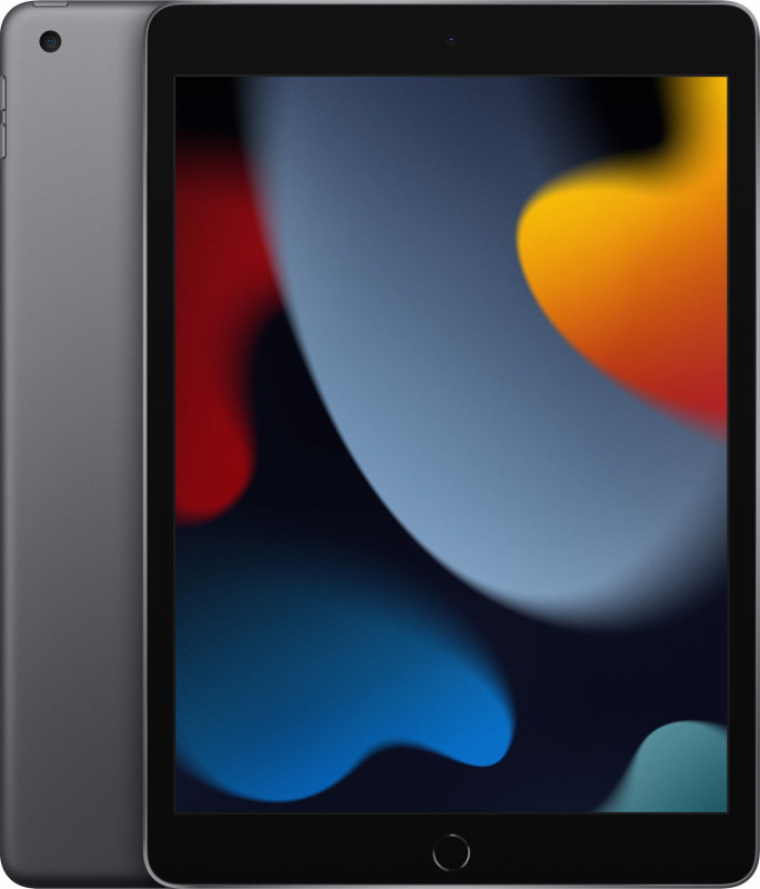 На фото изображено Apple iPad 10,2 (2021) Wi-Fi 256 ГБ, Серый космос