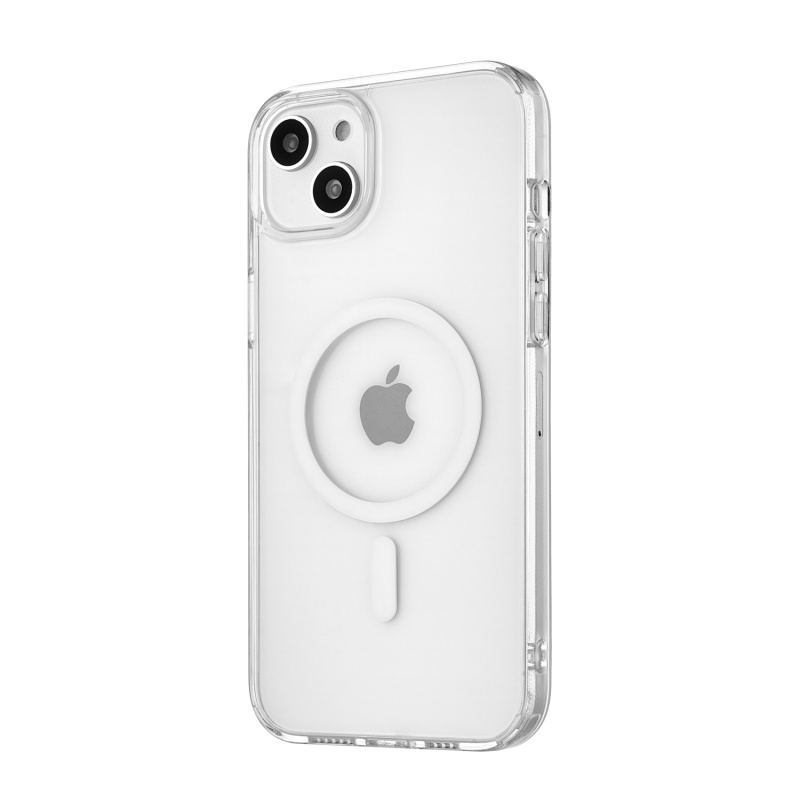 Фото Чехол защитный uBear Real Mag Case для iPhone 14, усиленный, прозрачный На фото изображено Чехол защитный uBear Real Mag Case для iPhone 14, усиленный, прозрачный