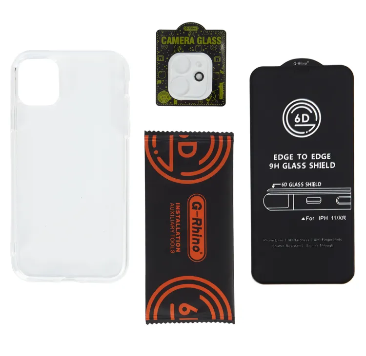 На фото изображено Комплект G-Rhino 3 в 1 для iPhone 11 Pro Max