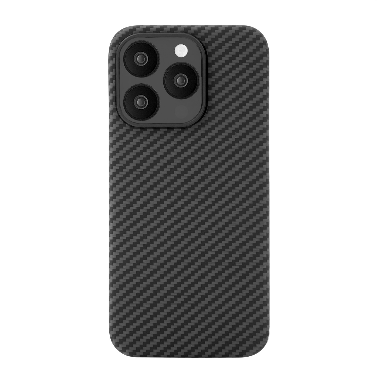На фото изображено Чехол из арамидного волокна с поддержкой MagSafe uBear Supreme Case для iPhone 15 Pro