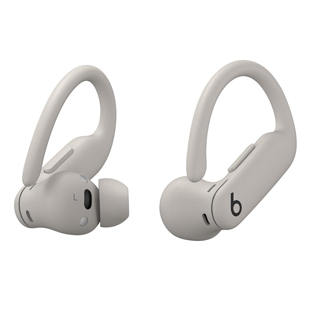 На фото изображено Беспроводные наушники Beats Powerbeats Pro 2, светло-серый