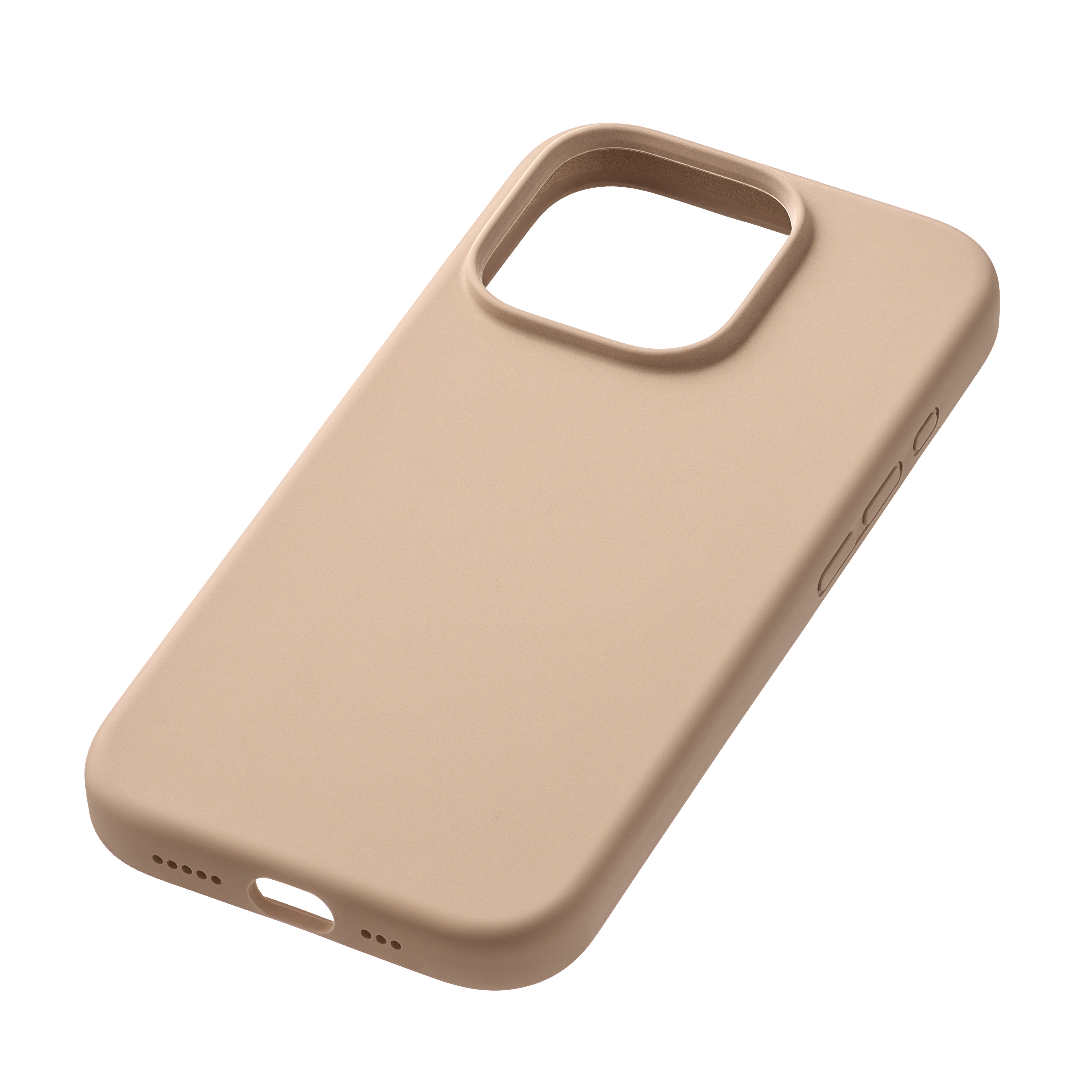 На фото изображено Чехол защитный uBear Touch Mag Case для iPhone 16 Pro, латте