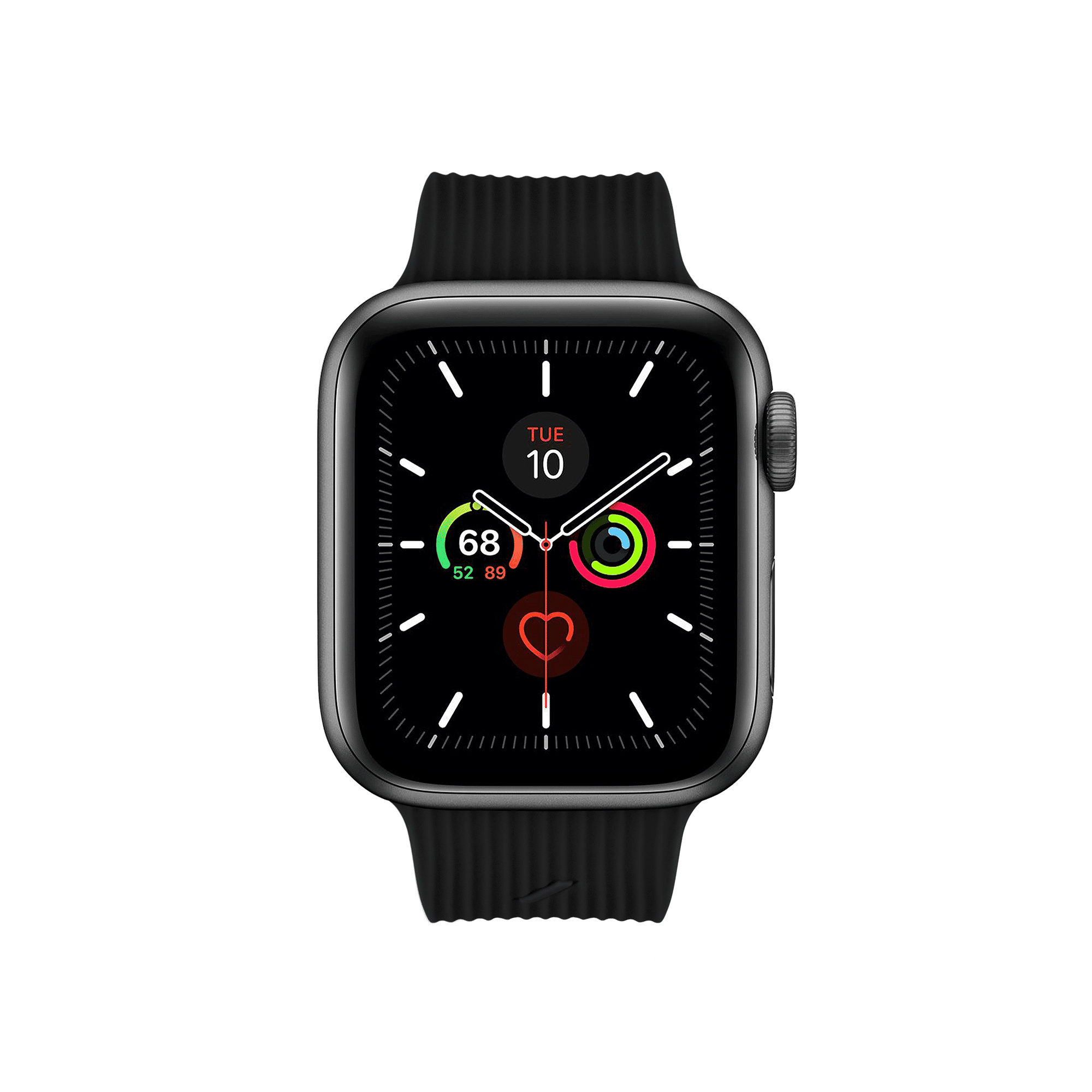 На фото изображено Ремешок Native Union для Apple Watch 40мм, cиликоновый, черный