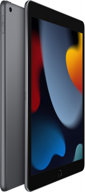 На фото изображено Apple iPad 10,2 (2021) Wi-Fi 64 ГБ, Серый космос