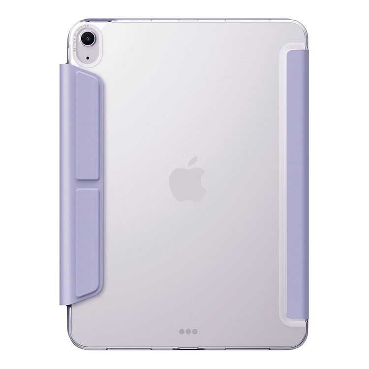 На фото изображено Чехол Uniq для iPad Air 13 (2024) Camden Click, фиолетовый