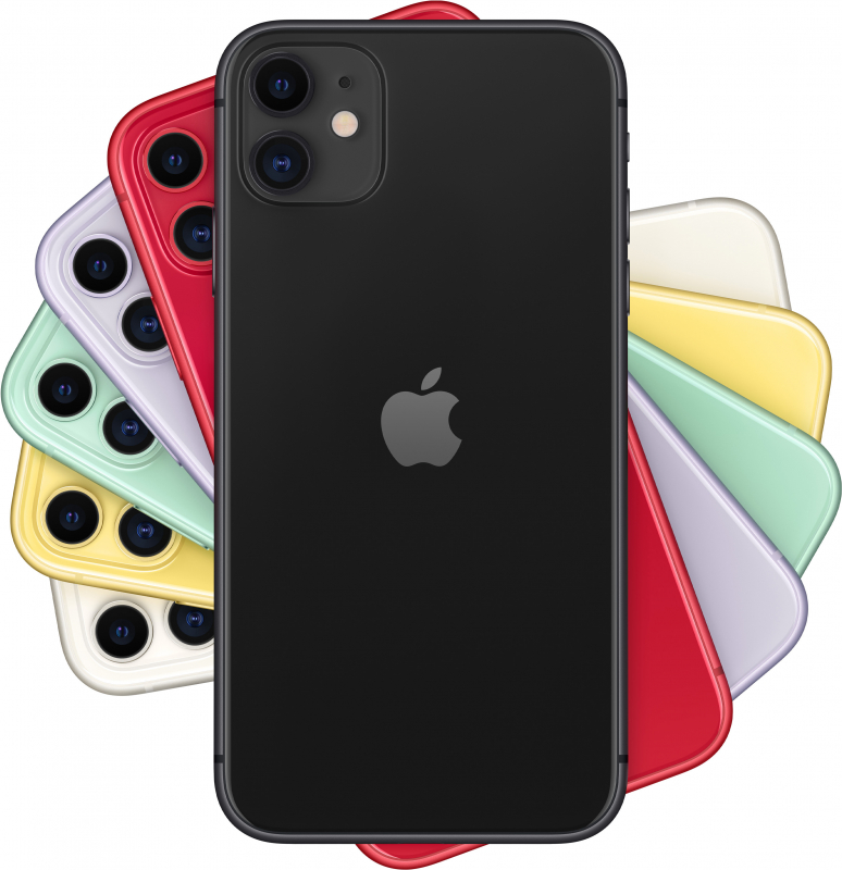 На фото изображено Apple iPhone 11, 64 ГБ, Черный